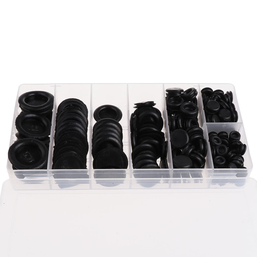 Pack Of 170 Pieces Rubber Grommet Assortment Set Electrical Gasket Ring Tool