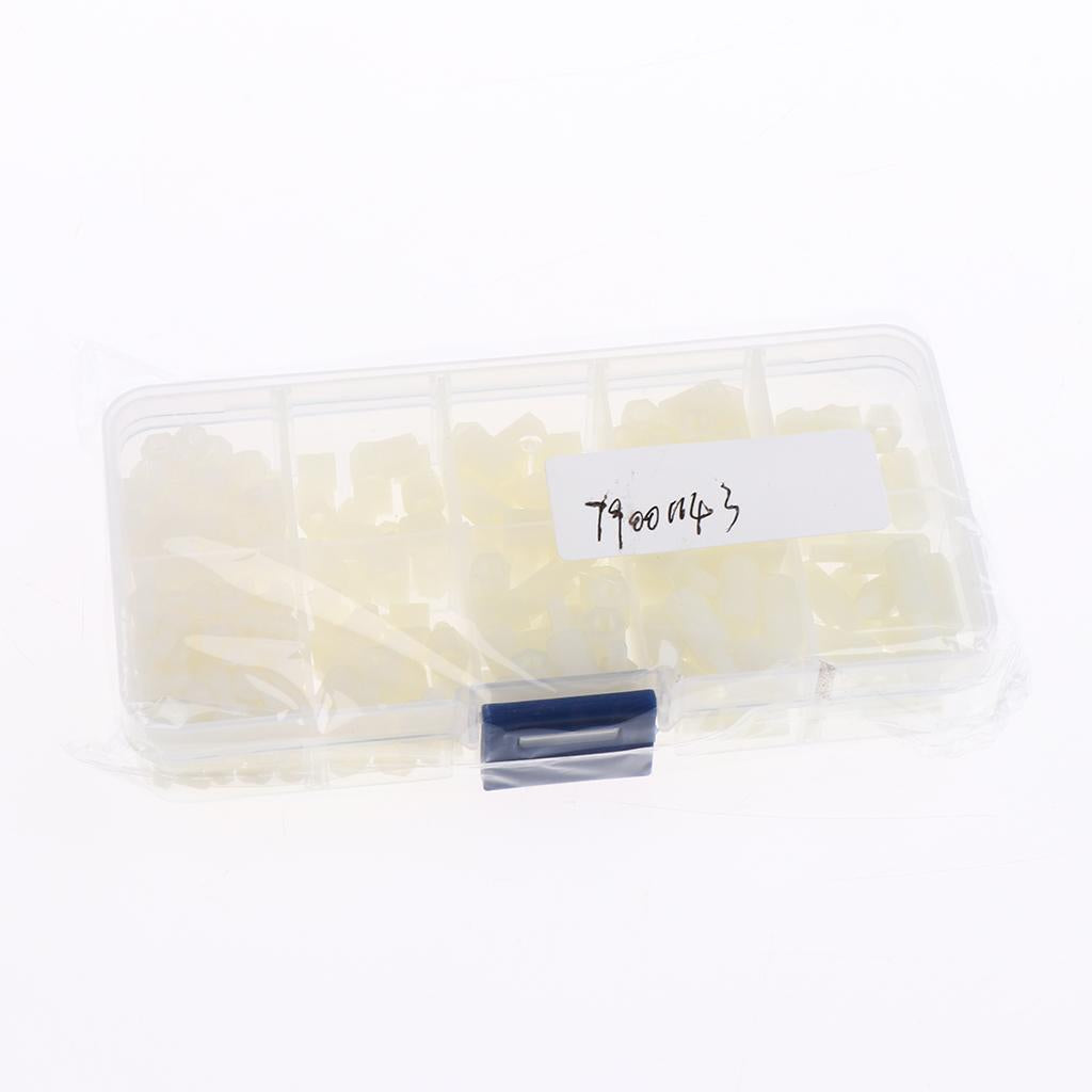 300pcs M3 Nylon Hex Nut Screw Spacers Stand-off Accessories Assortment