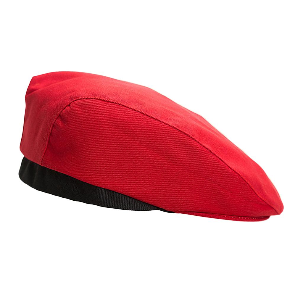 Chef Hat Baker Duckbill Beret  Dark Red