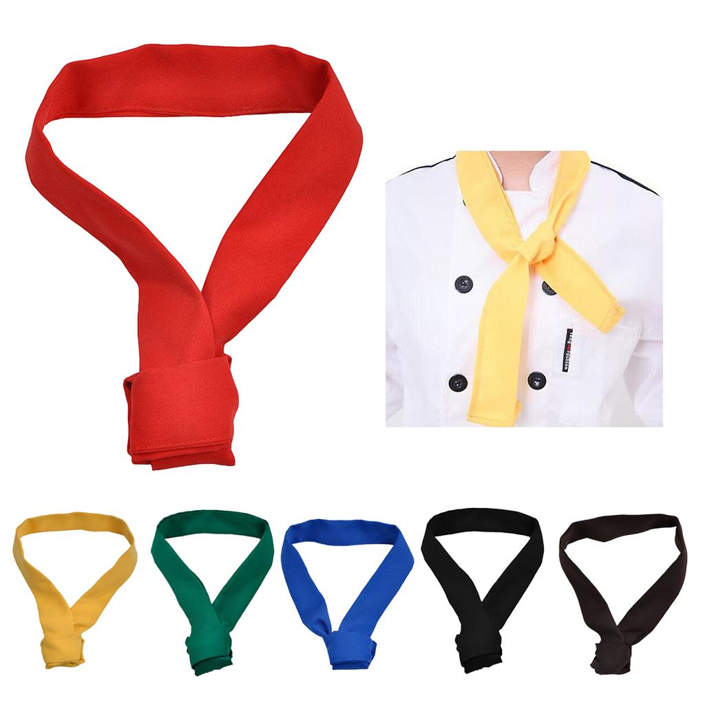 Chefs Hotel Restaurant Kitchen Neckwear Neck Tie Scarf Neckerchief Red