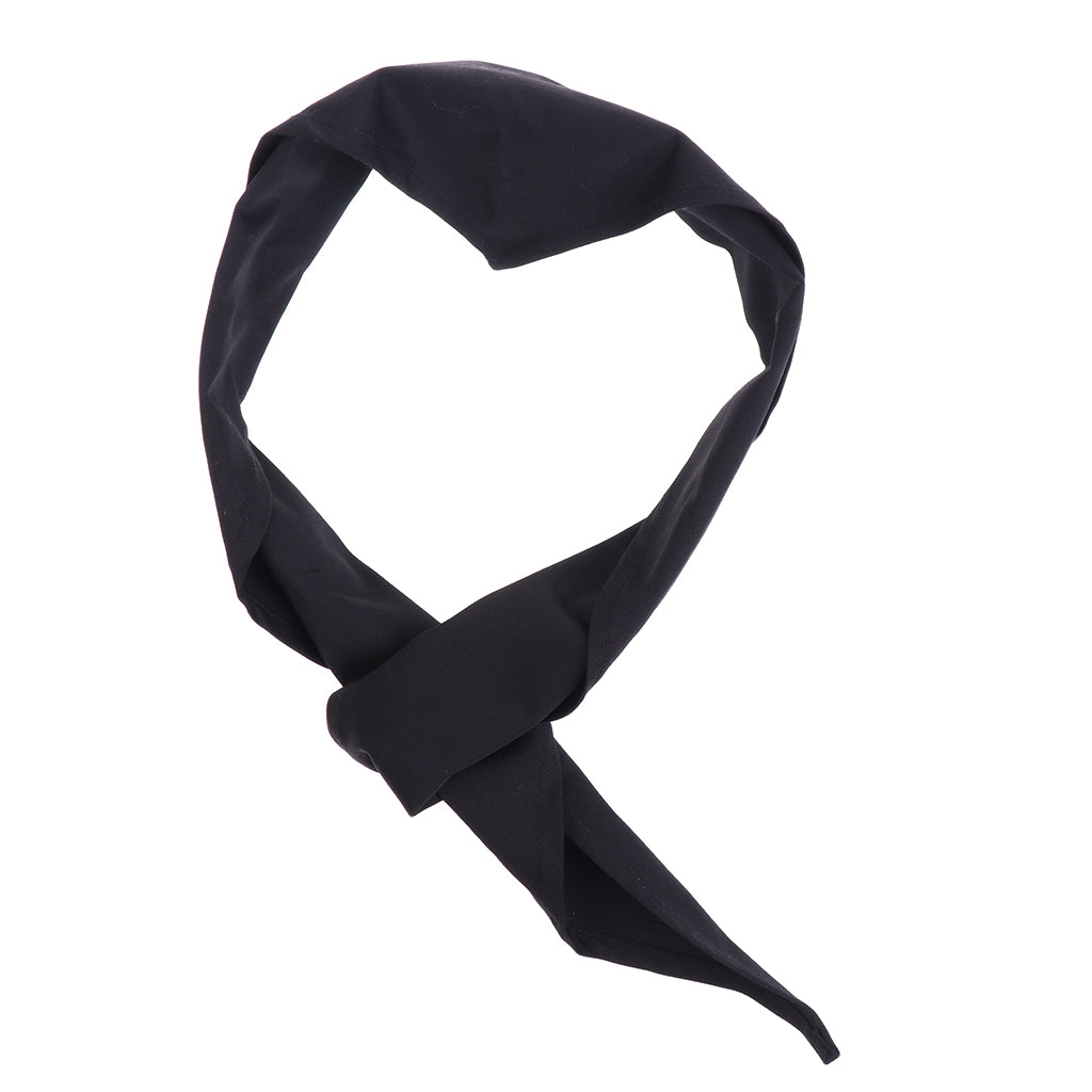 Chef Restaurant Kitchen Neckwear Neck Tie Scarf Neckerchief - Black