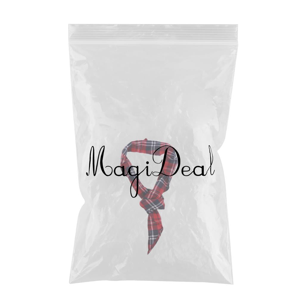 Chef Restaurant Kitchen Neckwear Neck Tie Scarf Neckerchief - Red Plaid