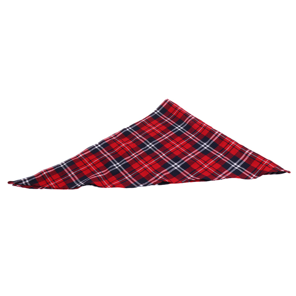 Chef Restaurant Kitchen Neckwear Neck Tie Scarf Neckerchief - Red Plaid