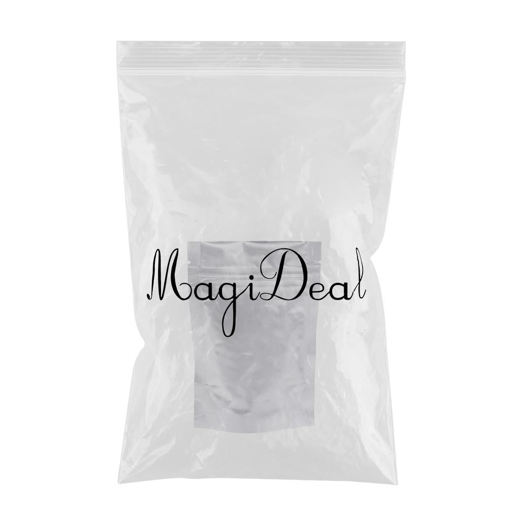 50 Pieces Matte Resealable Zip Mylar Bag Food Storage Pouches 11x16cm Silver