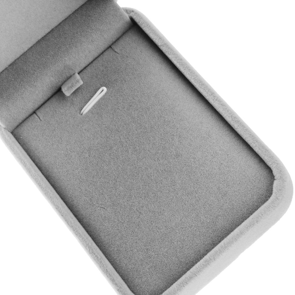 Big Necklace Pendant Bracelet Jewelry Display Storage Box Case Grey