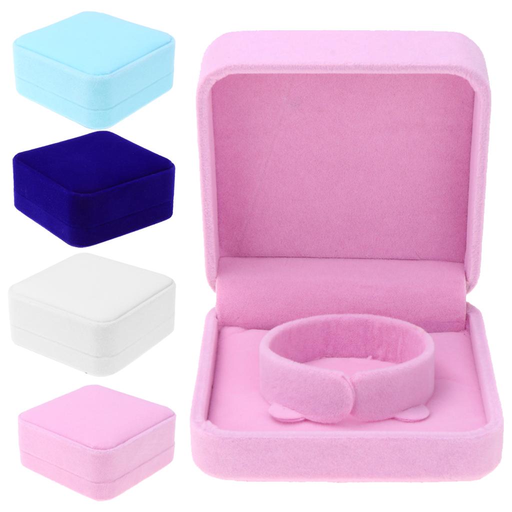 Bracelet Bangle Watch Jewelry Storage Presentation Gift Box Case Pink