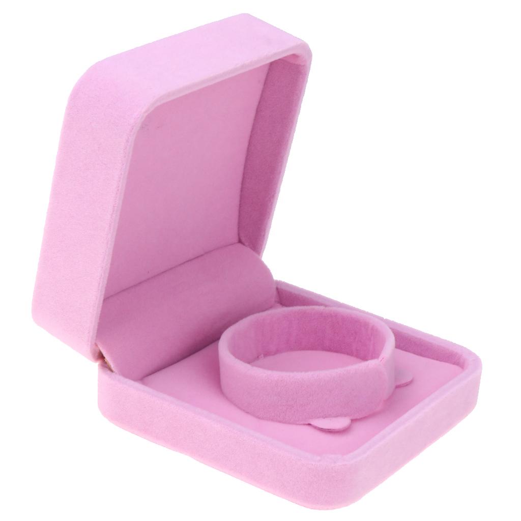 Bracelet Bangle Watch Jewelry Storage Presentation Gift Box Case Pink