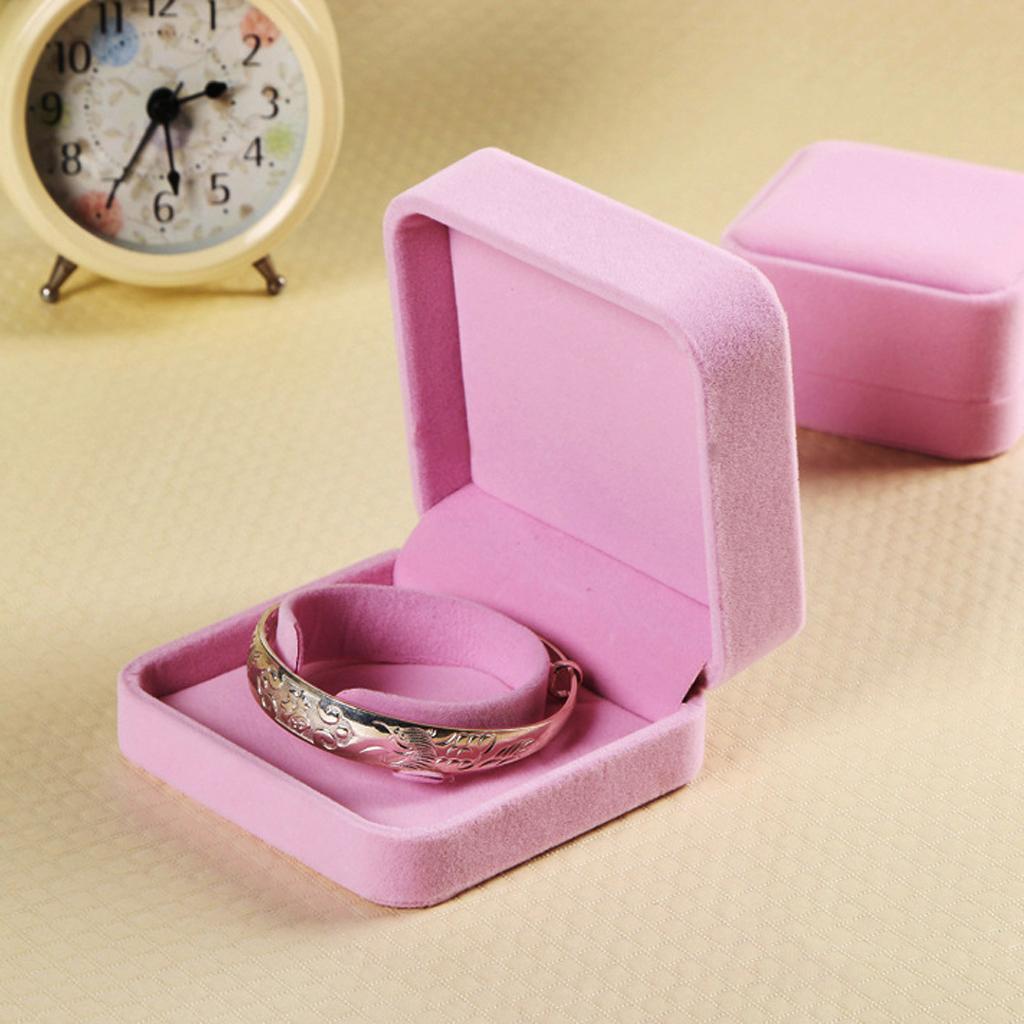 Bracelet Bangle Watch Jewelry Storage Presentation Gift Box Case Pink