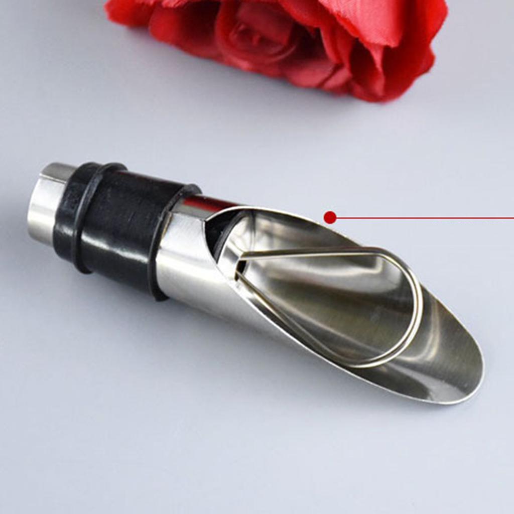 Stainless Steel Bottles Wine Aerating Spout and Pourer with Stopper