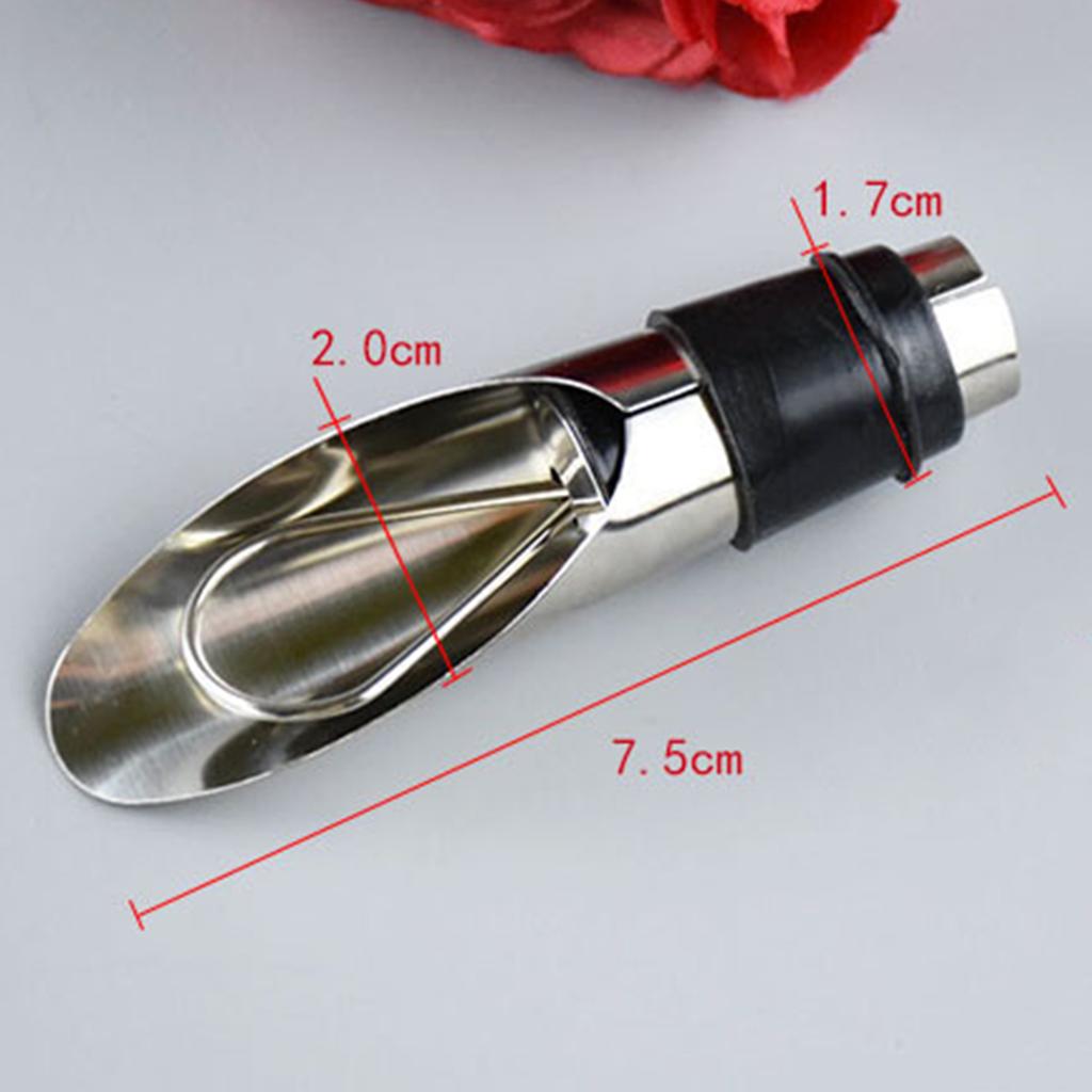 Stainless Steel Bottles Wine Aerating Spout and Pourer with Stopper