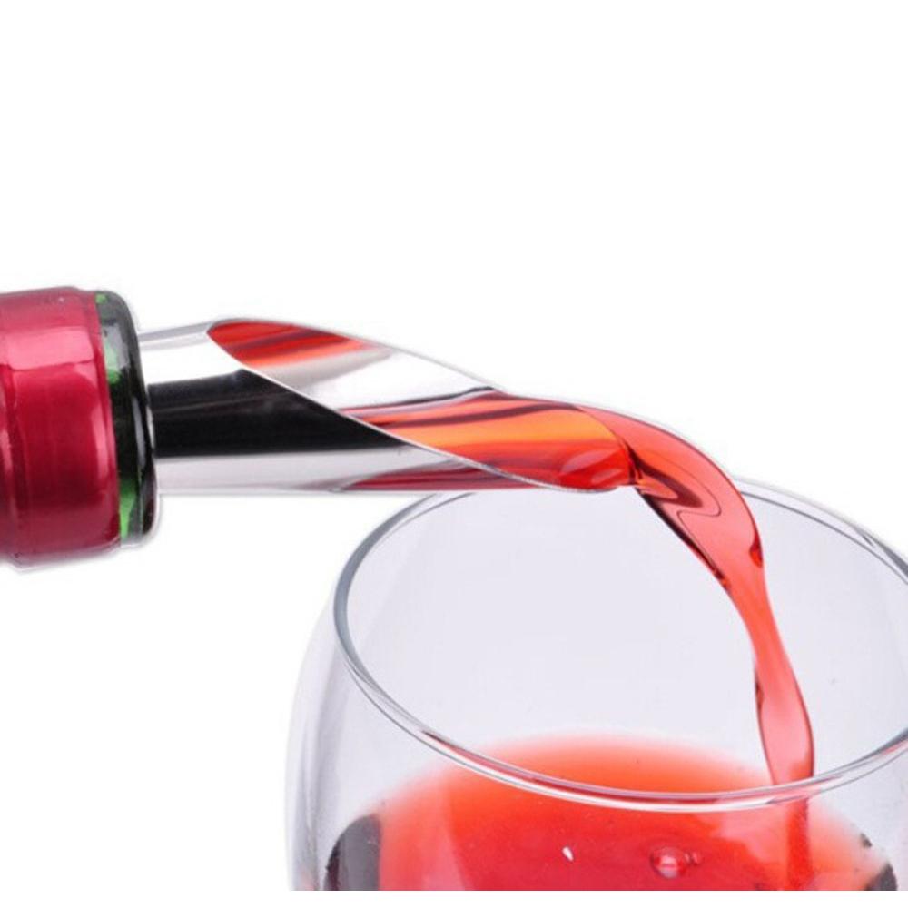 Stainless Steel Bottles Wine Aerating Spout and Pourer with Stopper