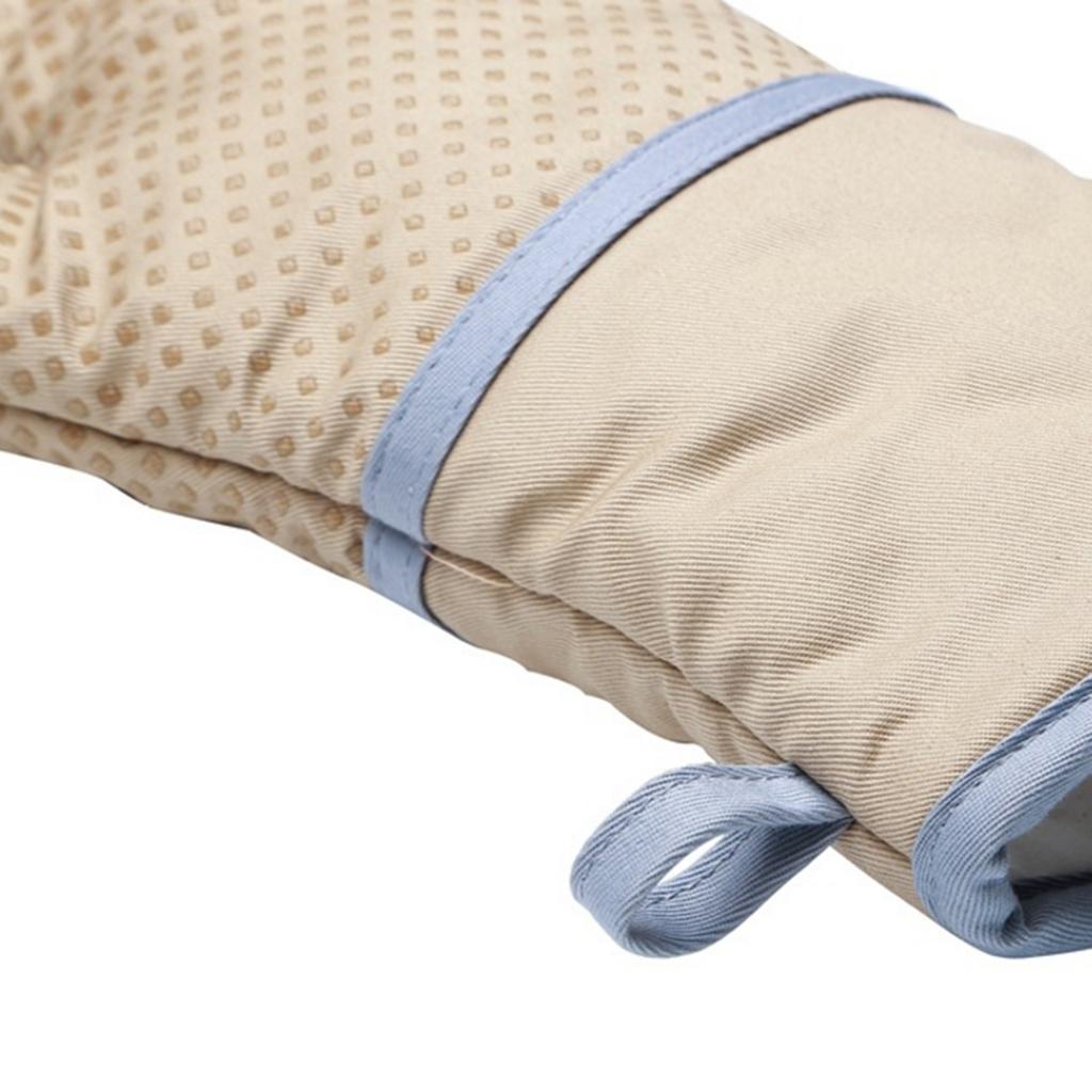 1Piece Kitchen Cooking Heat Resistant Cotton BBQ Oven Glove Insulation Beige