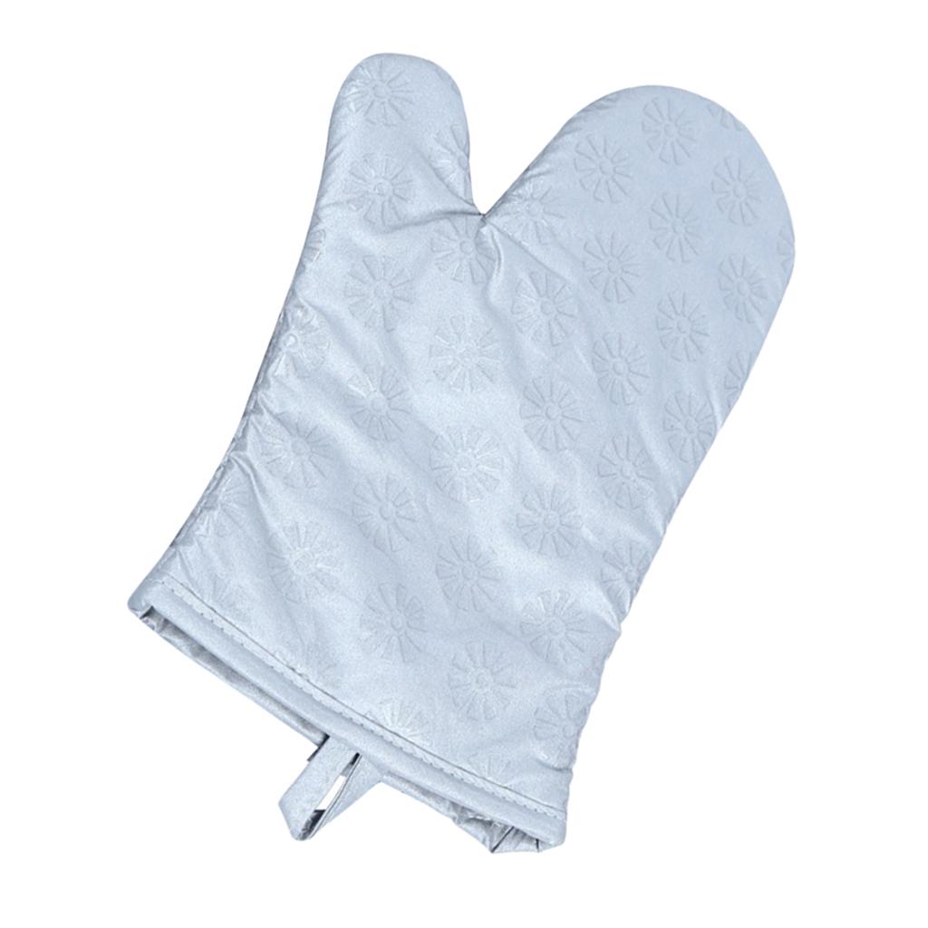 Heat Resistant Silicone Oven Mitts with Non-Slip Oven Gloves for Cooking