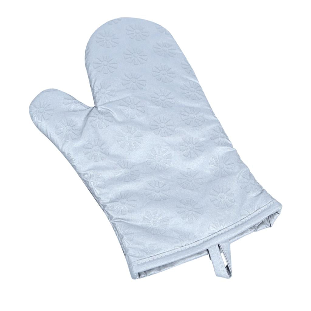 Heat Resistant Silicone Oven Mitts with Non-Slip Oven Gloves for Cooking