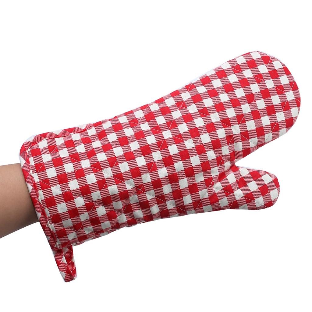 Heat Resistant Oven Mitts with Non-Slip Extra Long Oven Gloves for Cooking