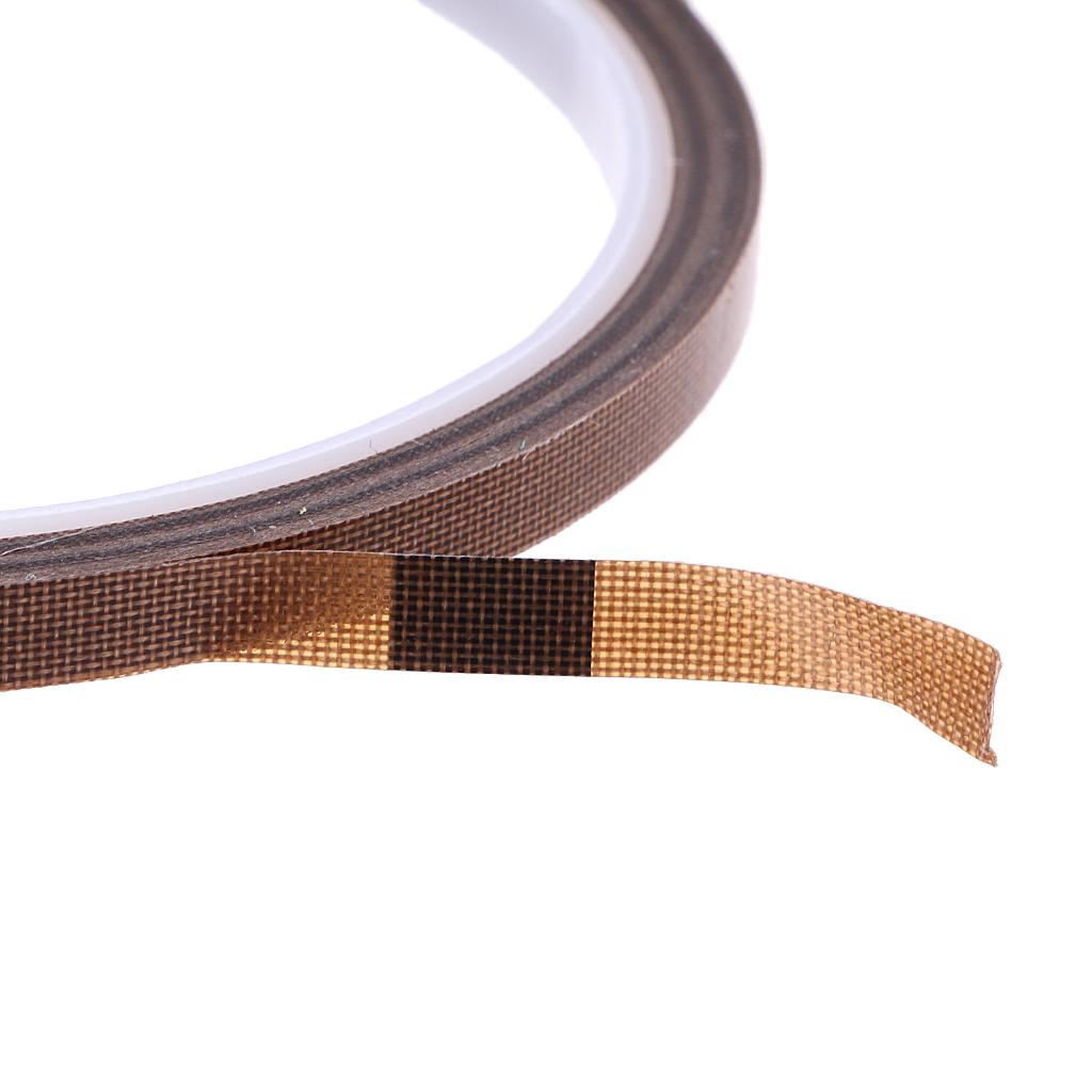 10m x PTFE Adhesive Heat Resistant Tape for Machine Packing 5mm