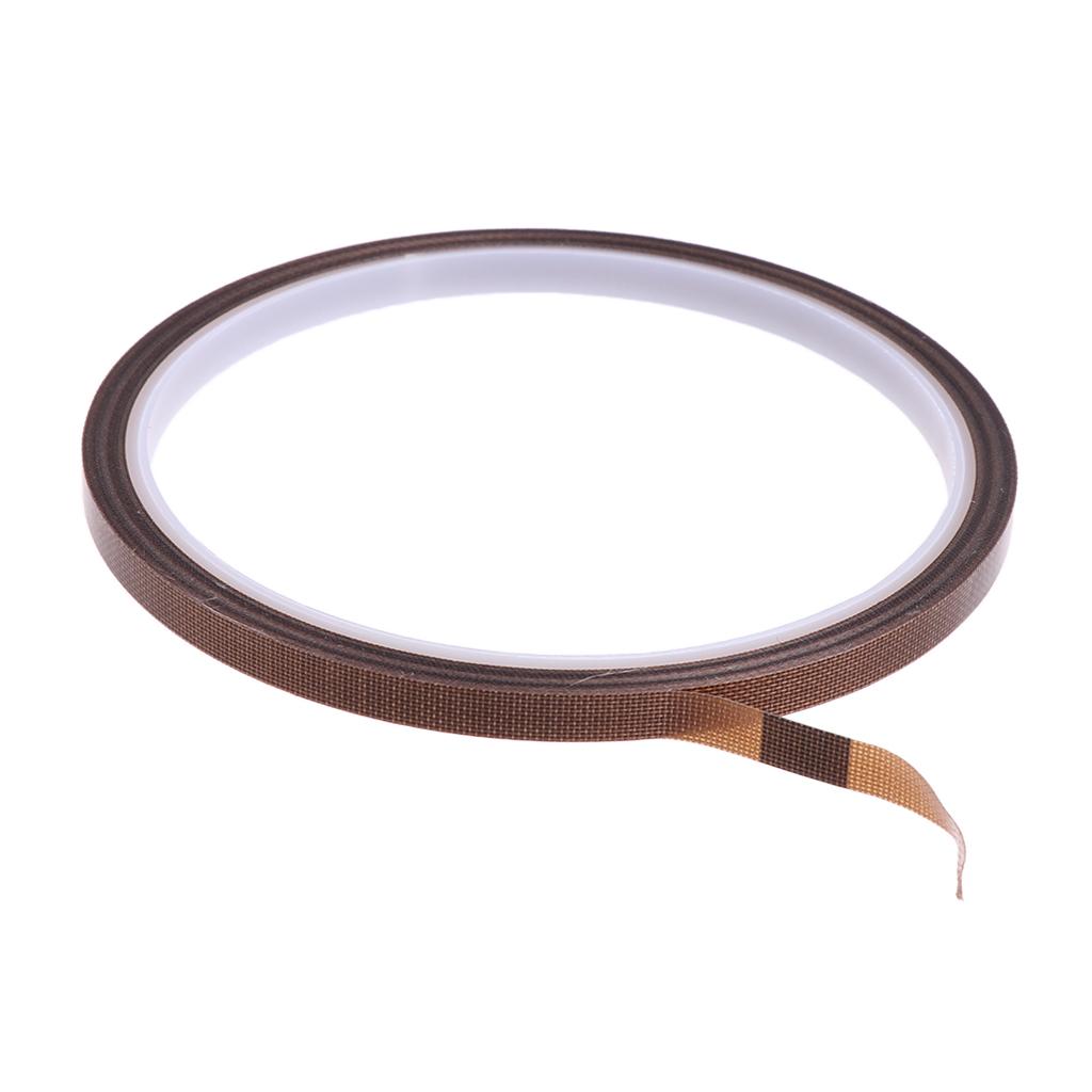 10m x PTFE Adhesive Heat Resistant Tape for Machine Packing 5mm