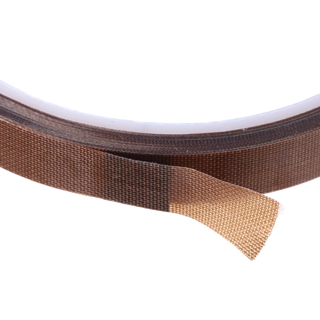 10m x PTFE Adhesive Heat Resistant Tape for Machine Packing 10mm