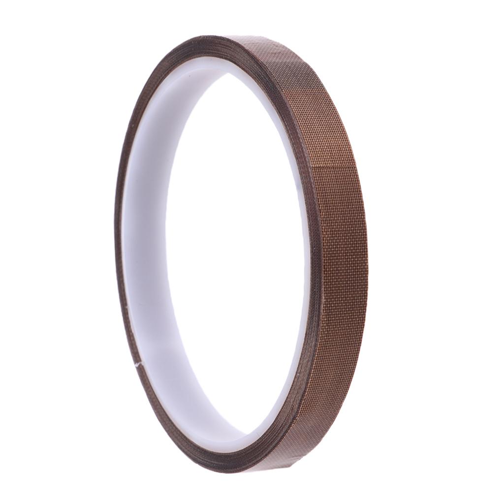 10m x PTFE Adhesive Heat Resistant Tape for Machine Packing 10mm