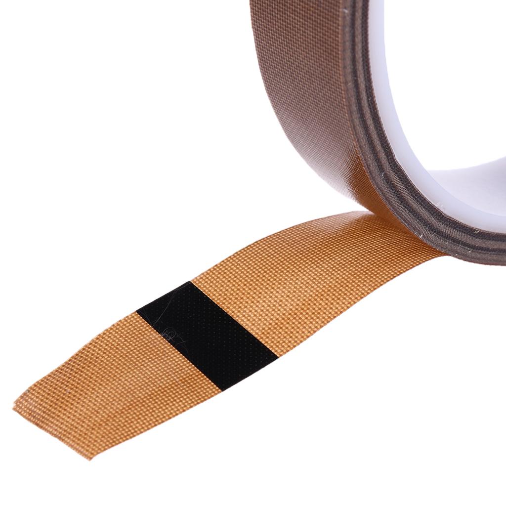 10m x PTFE Adhesive Heat Resistant Tape for Machine Packing 15mm