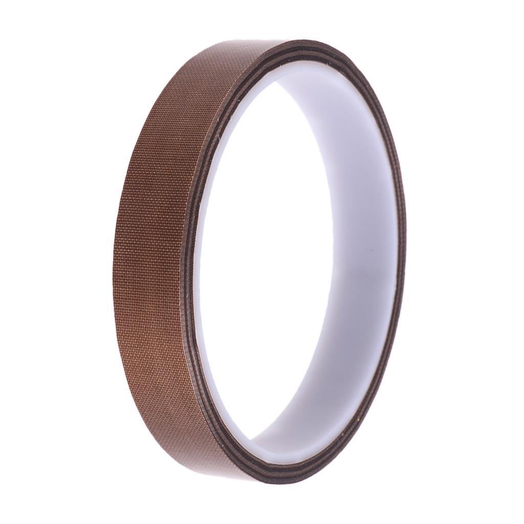 10m x PTFE Adhesive Heat Resistant Tape for Machine Packing 15mm