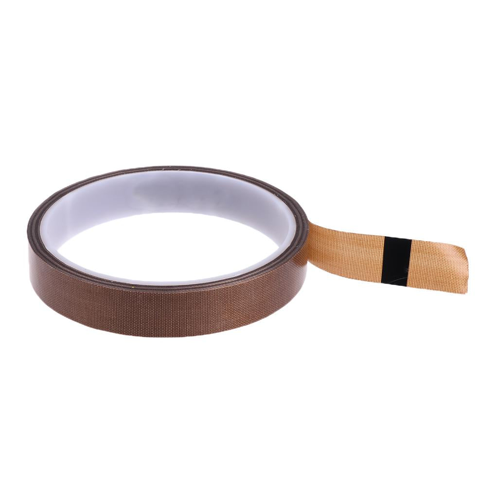 10m x PTFE Adhesive Heat Resistant Tape for Machine Packing 15mm