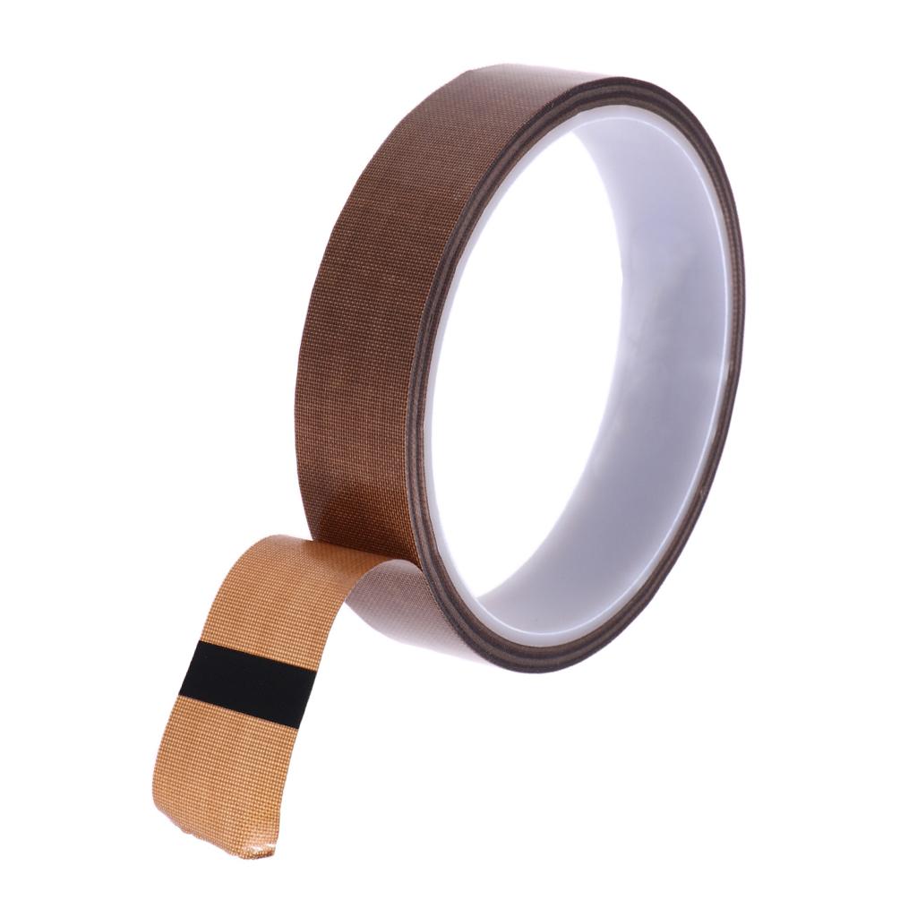 10m x PTFE Adhesive Heat Resistant Tape for Machine Packing 20mm