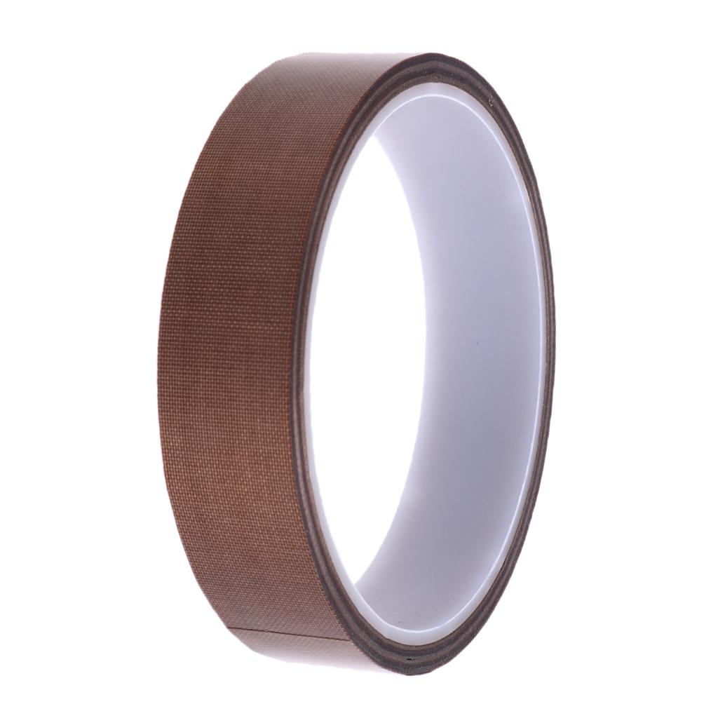 10m x PTFE Adhesive Heat Resistant Tape for Machine Packing 20mm