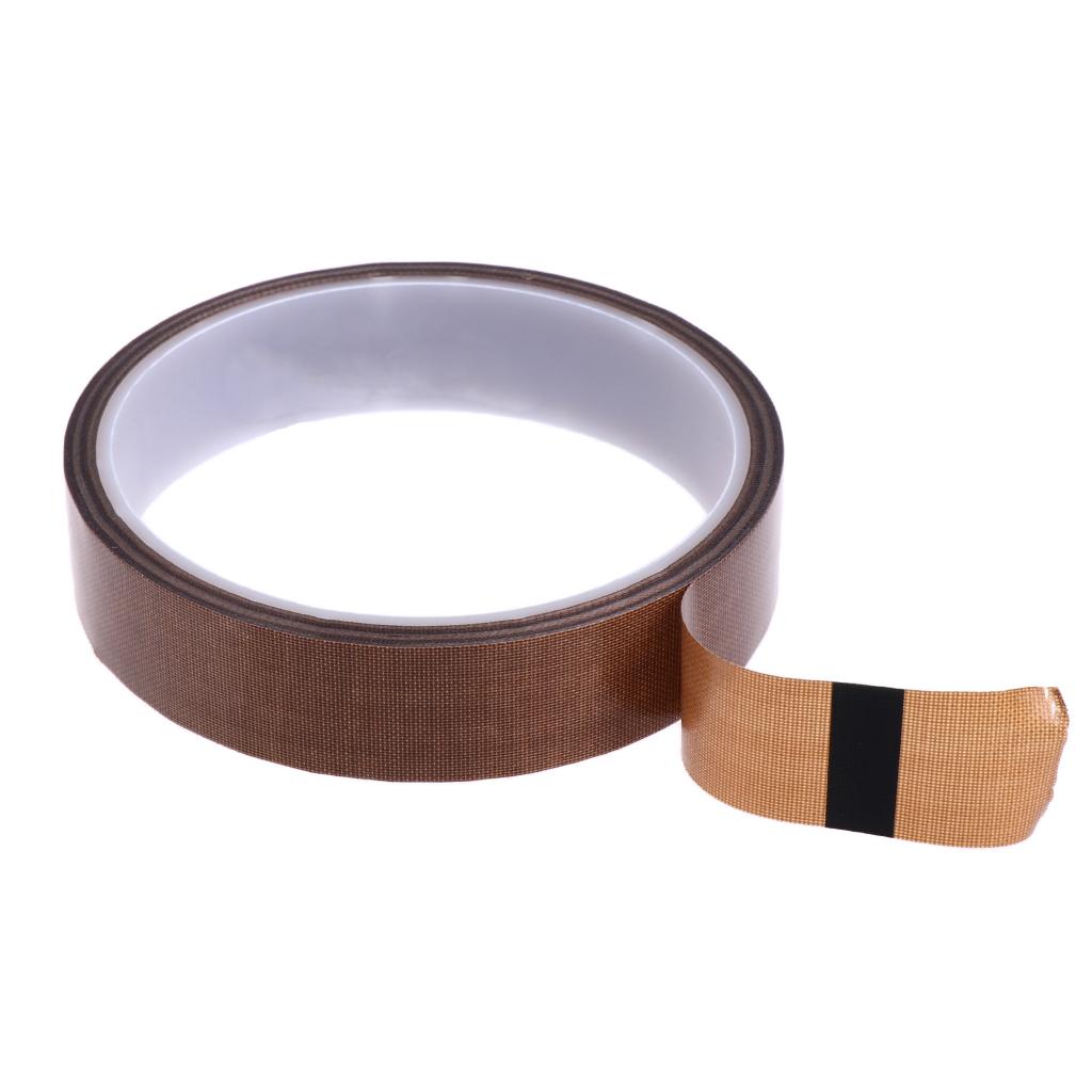 10m x PTFE Adhesive Heat Resistant Tape for Machine Packing 20mm