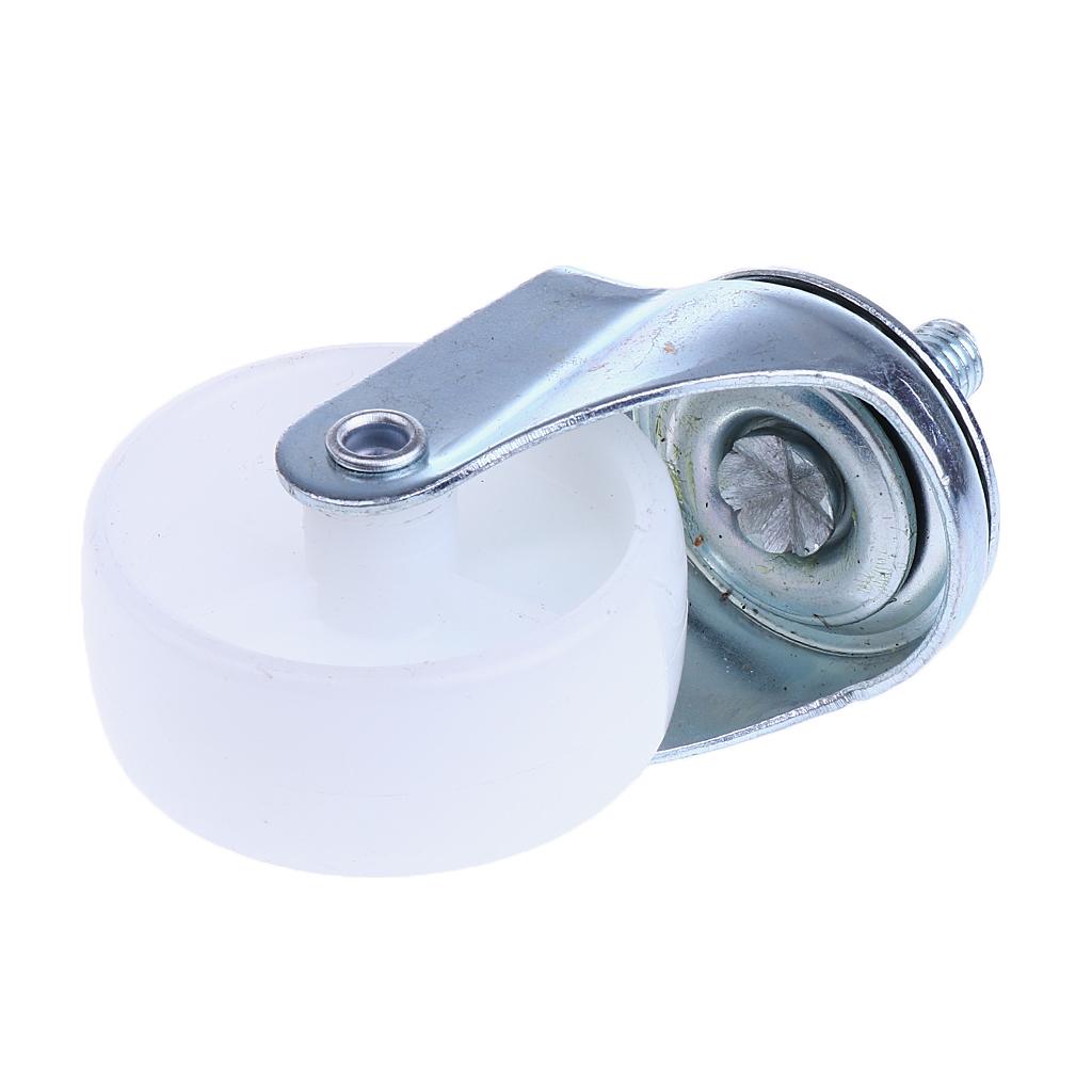 2'' Swivel Casters Wheels Floor Protector Rubber Caster Wheels White