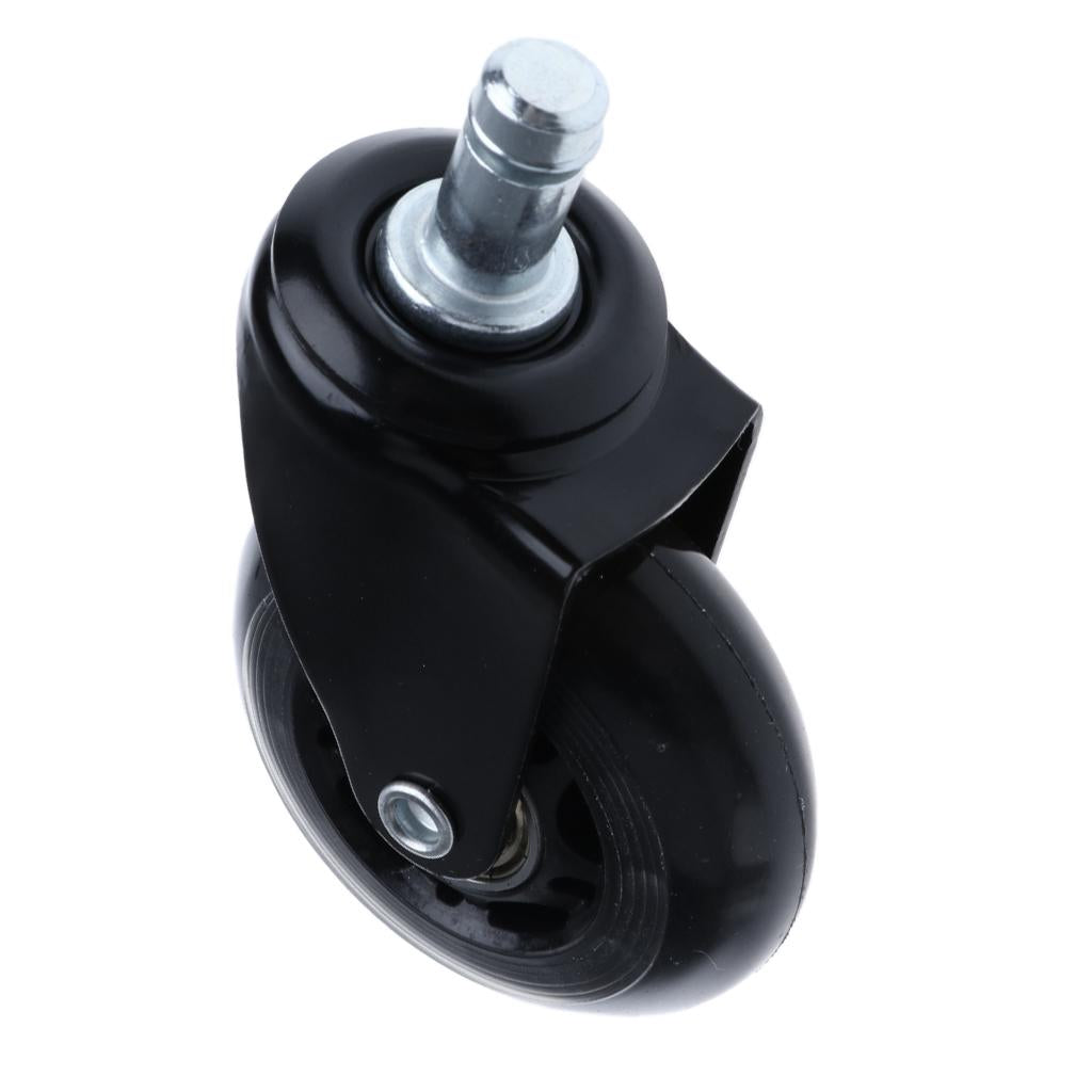 2.5'' Swivel Caster PU Wheels For Hardwood Floor Universal Replacement