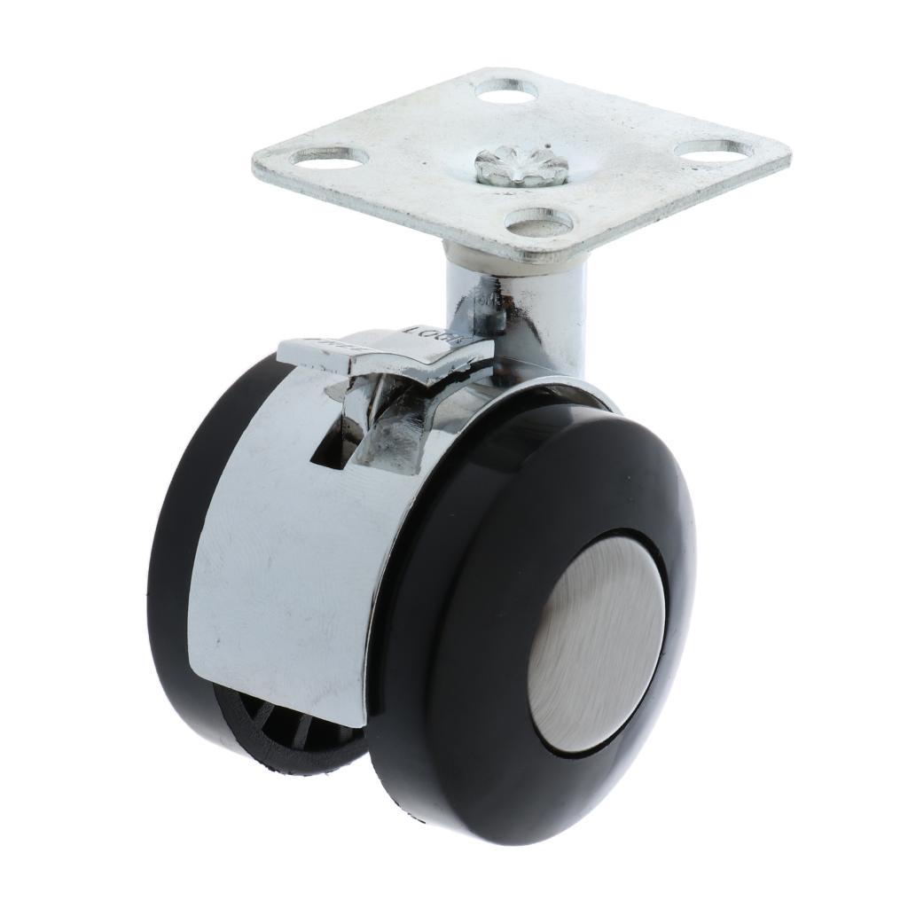 1.5'' Swivel Casters Wheels Floor Protector Rubber Caster Wheels