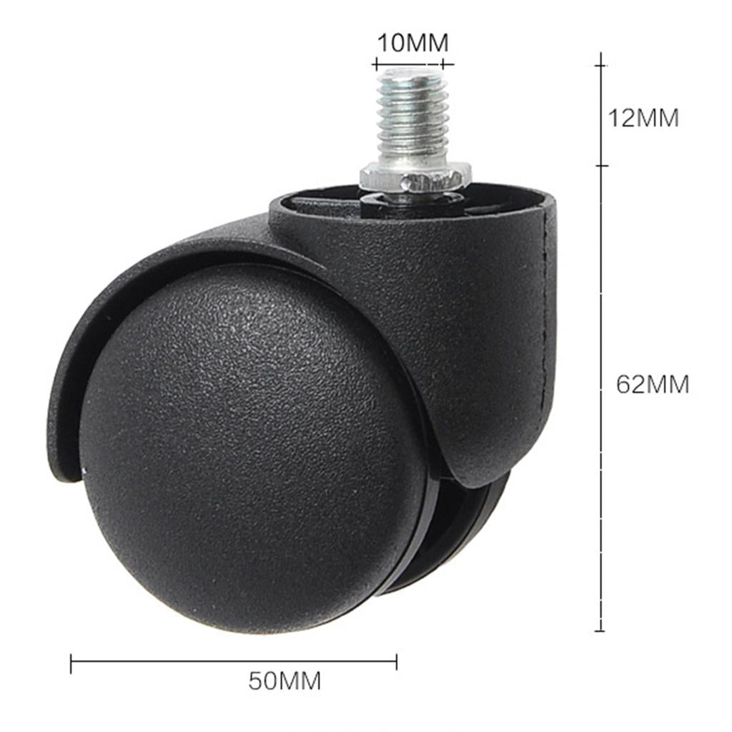 2'' Swivel Caster Nylon Wheels For Hardwood Floor Universal Replacement