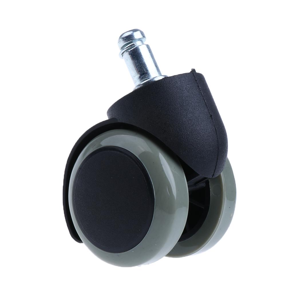 2'' Office Chair Universal Swivel Wheel Caster Replacement Rubber PU Nylon