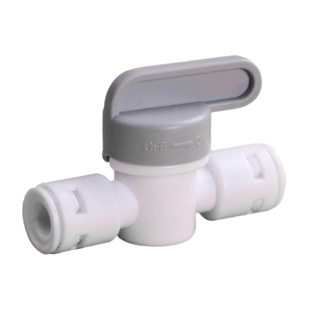 Inline Tap 1/4 Ball Valve Quick Connect Switch for Water Purifier"
