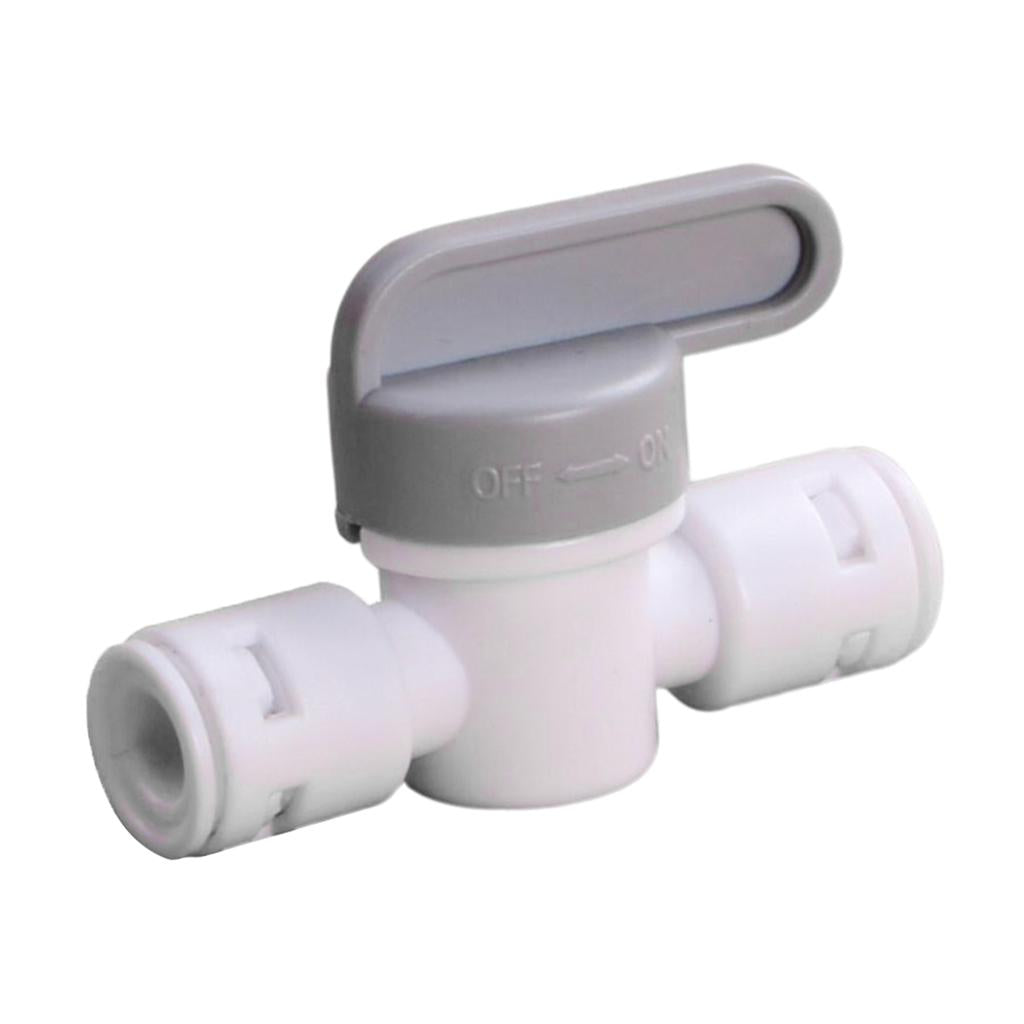 Inline Tap 1/4 Ball Valve Quick Connect Switch for Water Purifier"