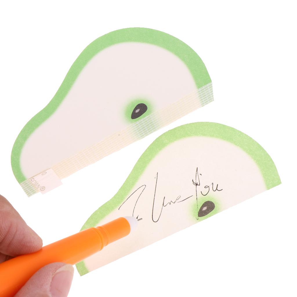 5 Pieces Creative 3D Fruit Memo Pad Sticky Notes Office Supply Pear