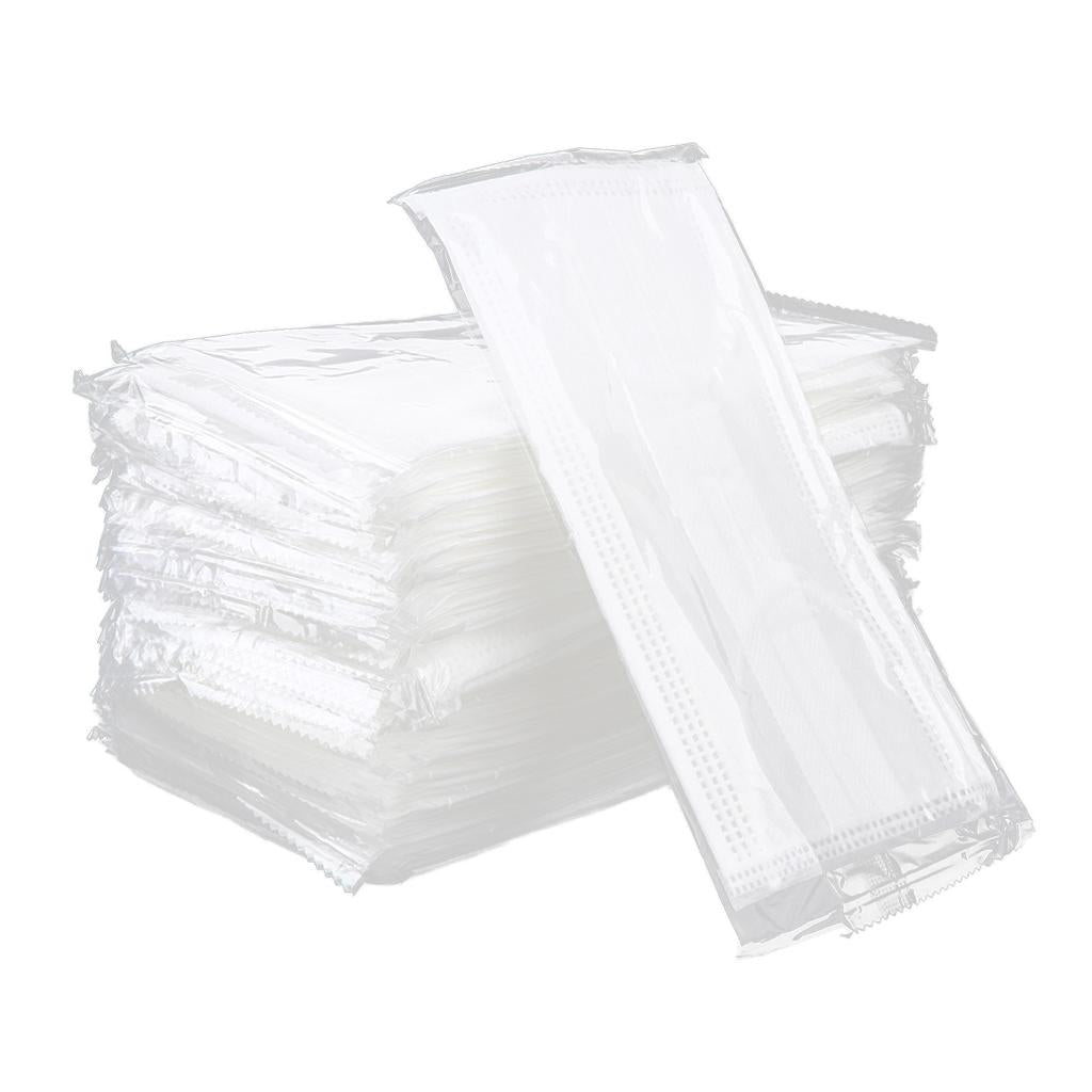 50 Pieces Disposable 3-layer Mouth Mask Respirator Mouth-muffle Masks White