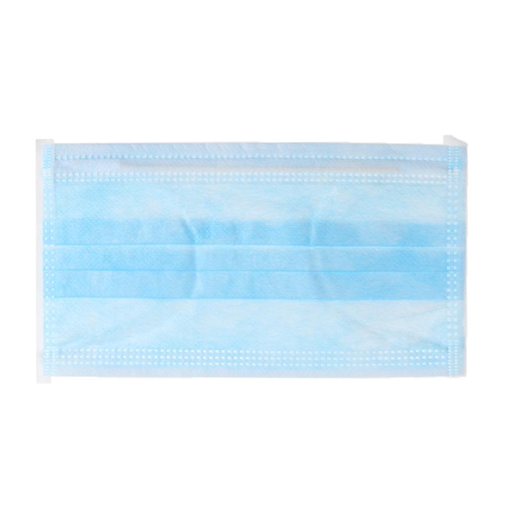 50 Pieces Disposable 3-layer Mouth Mask Respirator Mouth-muffle Masks Blue