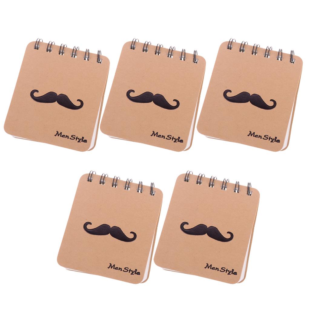 Creative Cartoon Mustache/Beard Series Notebook Notepad Memo Pad Mini Diary