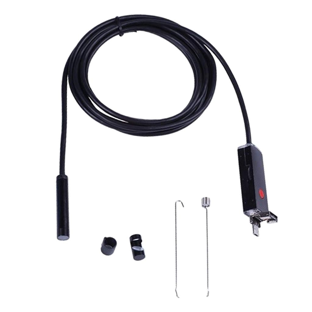 AN99 7mm USB Waterproof Borescope Inspection Video Snake Camera LED 1 m