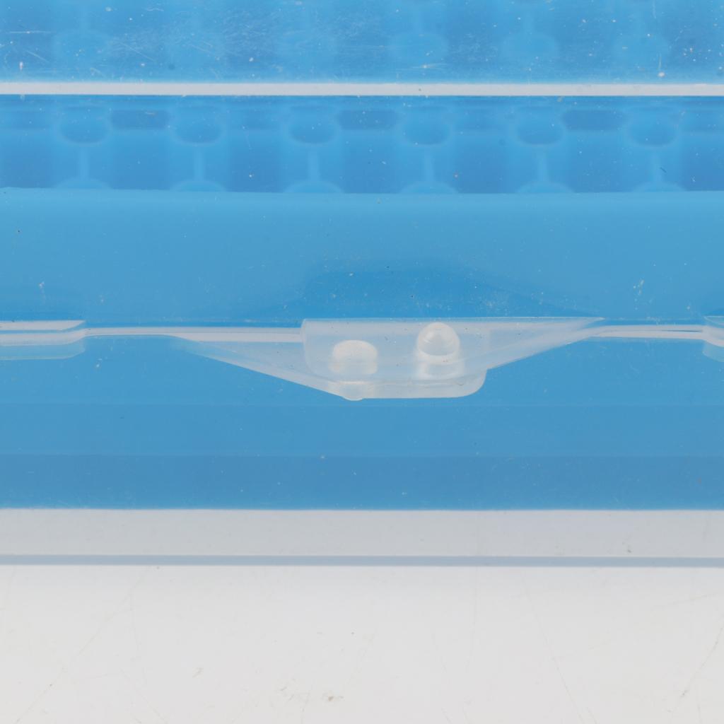 Universal Lab 10ul Pipettor Pipette Tips 96-Position Box Holder Laboratory Supplies -Blue