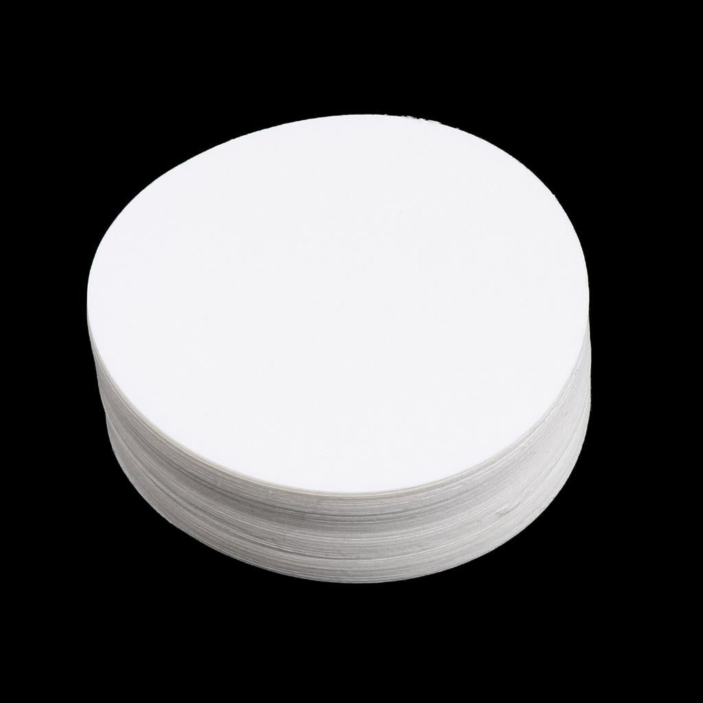 100 Pieces Ashless Quantitative Filter Paper Circles Round Slow 1-3um 7cm