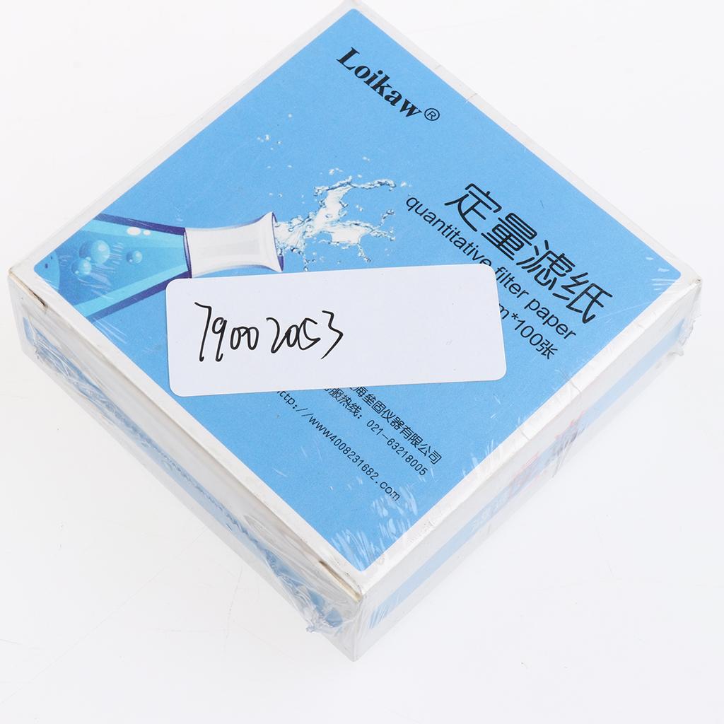 100 Pieces Ashless Quantitative Filter Paper Circles Round Slow 1-3um 7cm