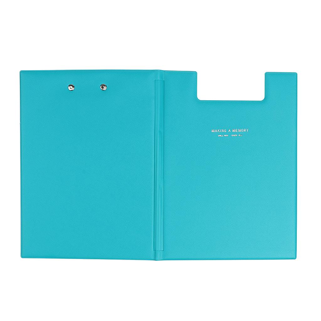 Home Office Clipboard Notepad Board Low Profile Clip File Organizer Green