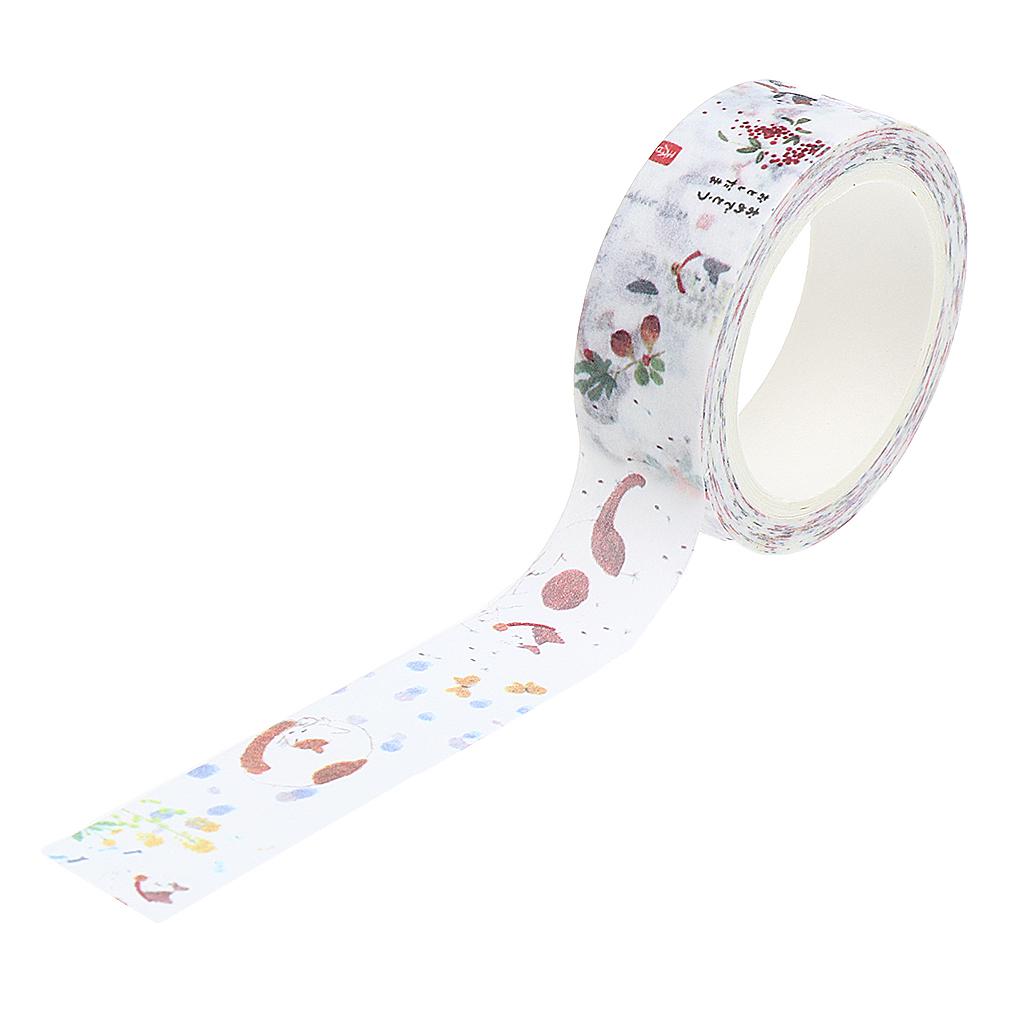 DIY Notebook Decorative Masking Tape Adhesive Paper Sticker 15mm x 7M 2