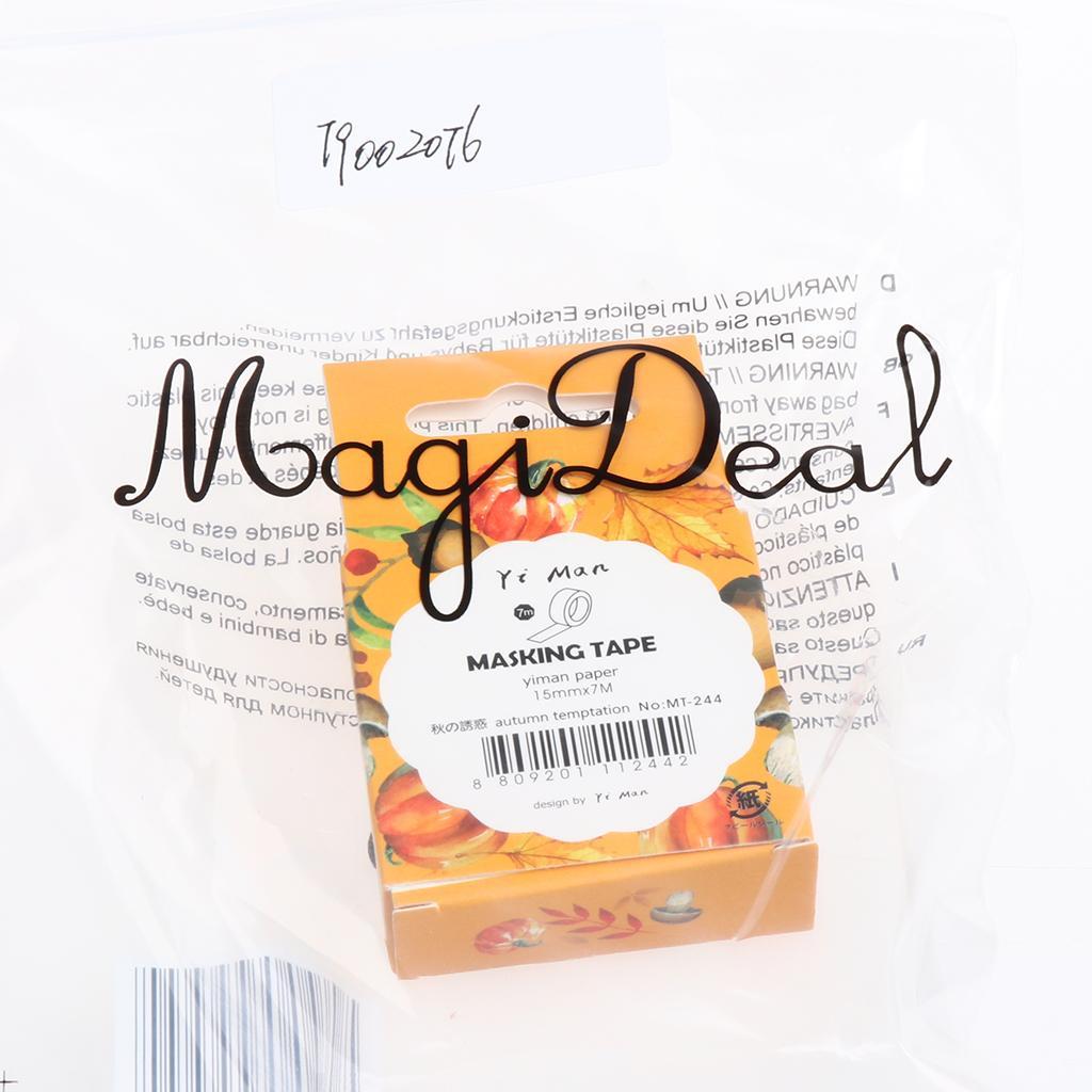 DIY Notebook Decorative Masking Tape Adhesive Paper Sticker 15mm x 7M 8