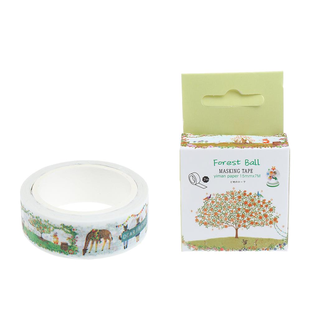 DIY Notebook Decorative Masking Tape Adhesive Paper Sticker 15mm x 7M 11
