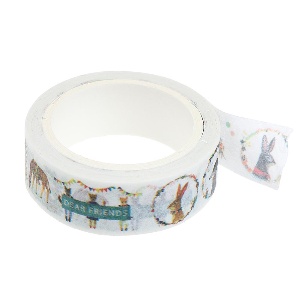 DIY Notebook Decorative Masking Tape Adhesive Paper Sticker 15mm x 7M 11