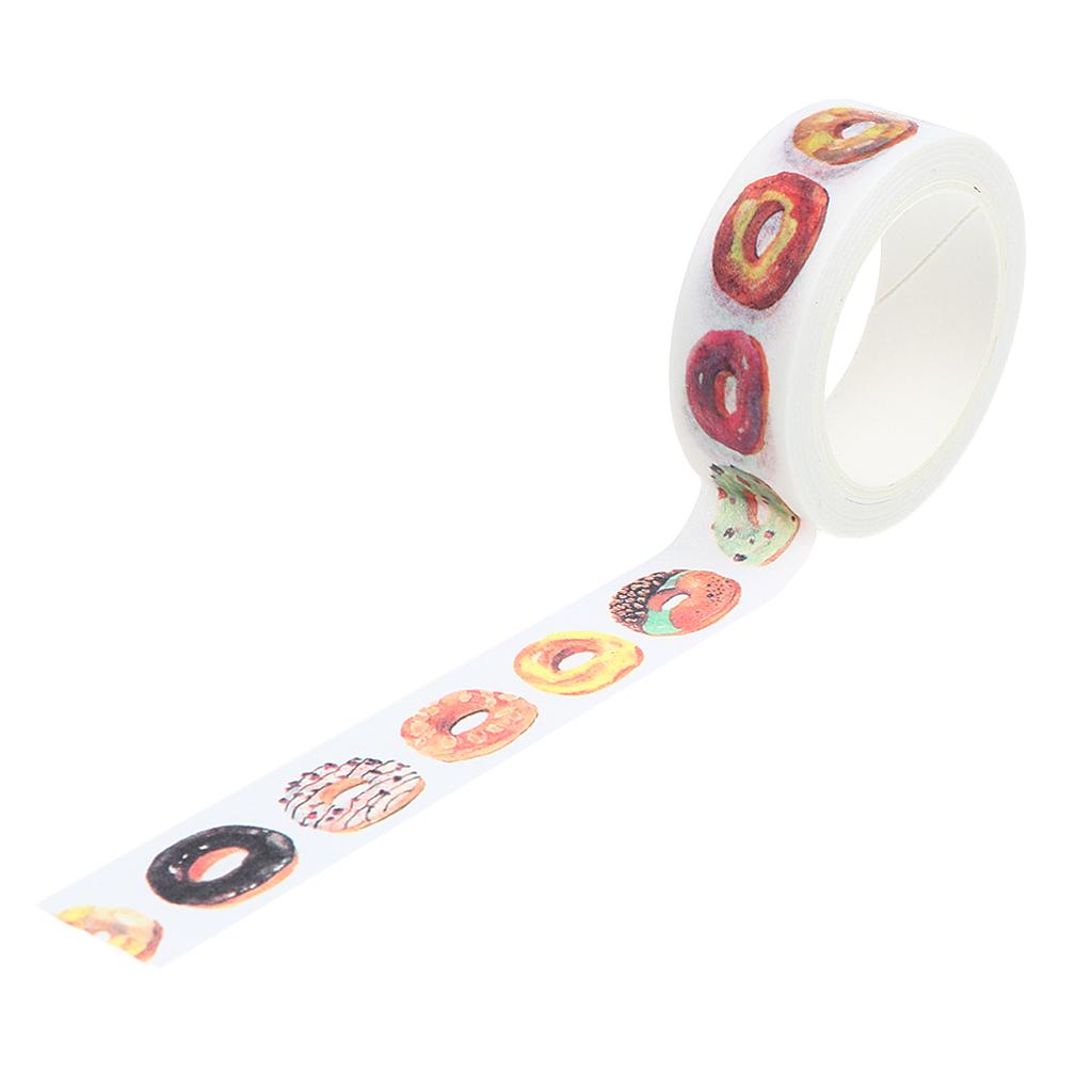 DIY Notebook Decorative Masking Tape Adhesive Paper Sticker 15mm x 7M 12